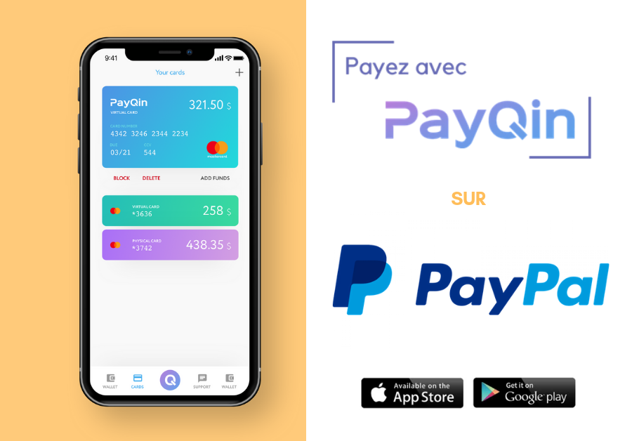 Payqin free virtual credit card