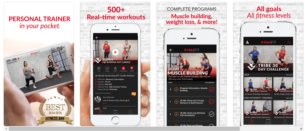 HASfit: Home Workout Routines
