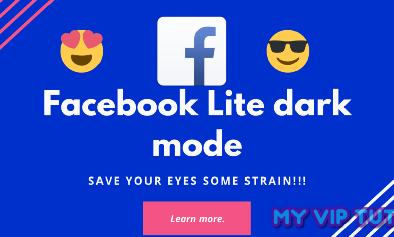 Facebook Lite dark mode