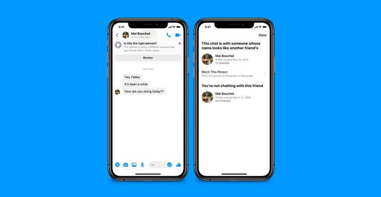 new Facebook Messenger security feature
