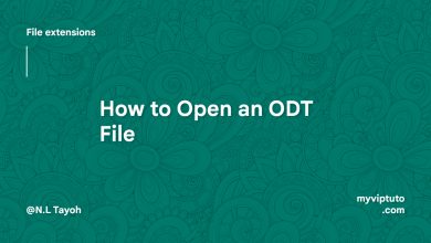How to Open an ODT File