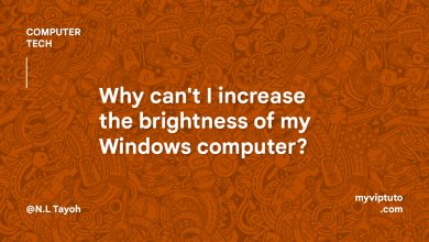 Why can't I increase the brightness of my Windows computer?