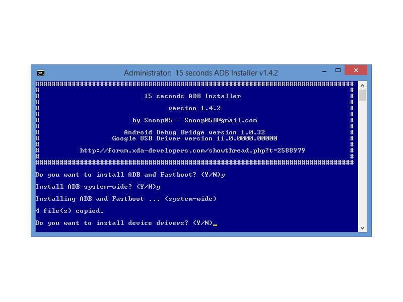 ADB and Fastboot Drivers free download