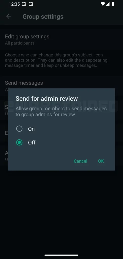 WhatsApp is reportedly testing a new feature called Admin review
