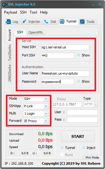 SVL Injector SSL/TSL CONfig