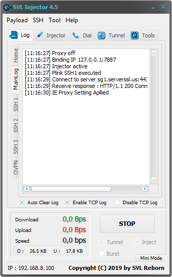 SVL Injector SSL/TSL CONfig