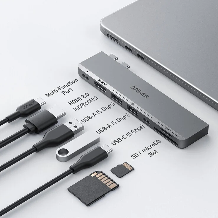 Anker Unveils New USB-C 7-in-2 Hub Compatible with Recent MacBooks