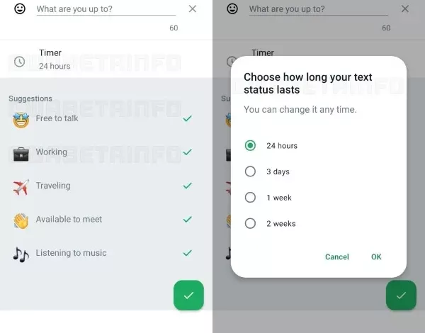 How to create a WhatsApp Status that can last for 2 Weeks